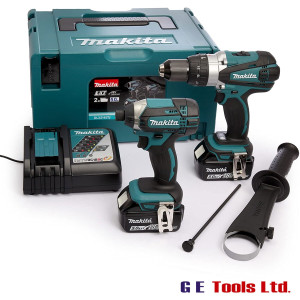 Makita 18V DLX2145TJ Kit DHP458 Combi-Drill & DTD152 Impact Driver Makita 18V DLX2145TJ Kit DHP458 Combi-Drill & DTD152 Impact Driver