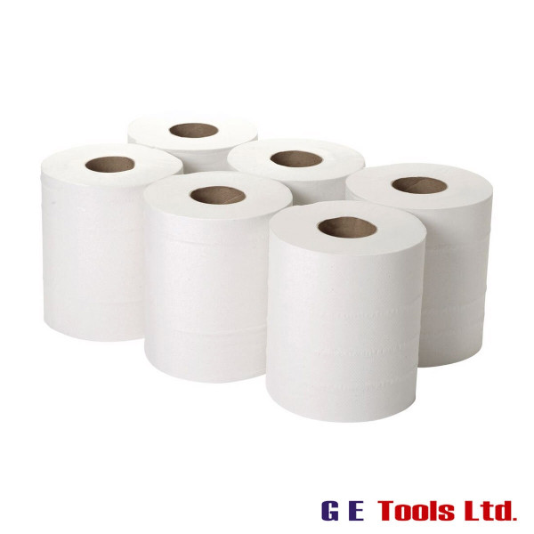 2-Ply Centrefeed Paper Roll Paper Blue/White (Pack of 6) 2-Ply Centrefeed Paper Roll Paper Blue/White (Pack of 6)