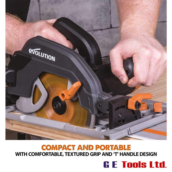 Evolution R185CCSX 185mm Circular Saw With 1020mm Track Evolution R185CCSX 185mm Circular Saw With 1020mm Track