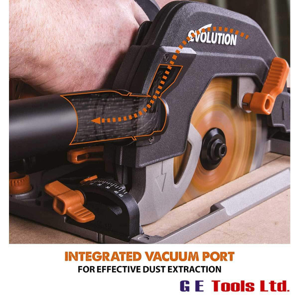 Evolution R185CCSX 185mm Circular Saw With 1020mm Track Evolution R185CCSX 185mm Circular Saw With 1020mm Track