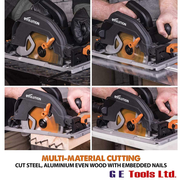 Evolution R185CCSX 185mm Circular Saw With 1020mm Track Evolution R185CCSX 185mm Circular Saw With 1020mm Track