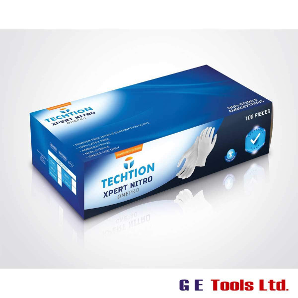 Techtion Xpert Nitro OnePro Powder Free Nitrile Gloves Techtion Xpert Nitro OnePro Powder Free Nitrile Gloves