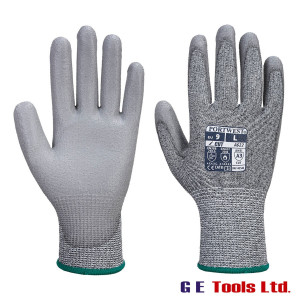 Portwest A622 MR Cut C PU Palm Gloves Grey