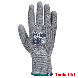 Portwest A622 MR Cut C PU Palm Gloves Grey