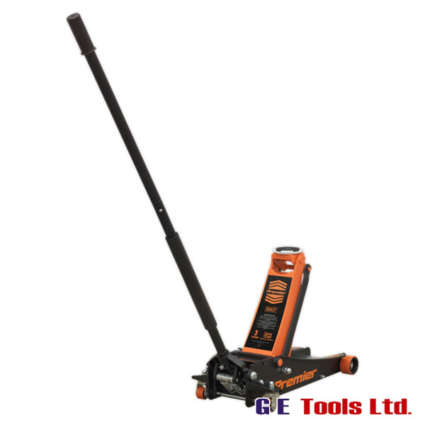 Sealey 3040AO Trolley Jack 3 Tonne Rocket Lift Orange Sealey 3040AO Trolley Jack 3 Tonne Rocket Lift Orange