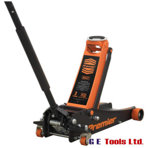 Sealey 3040AO Trolley Jack 3 Tonne Rocket Lift Orange
