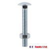 Timco Carriage Bolts with Hex Nuts (Various Sizes)