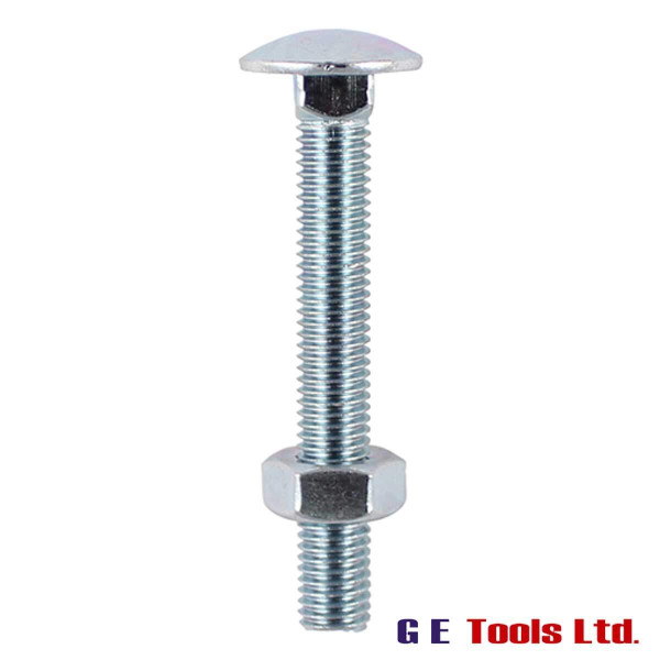 Timco Carriage Bolts with Hex Nuts (Various Sizes)
