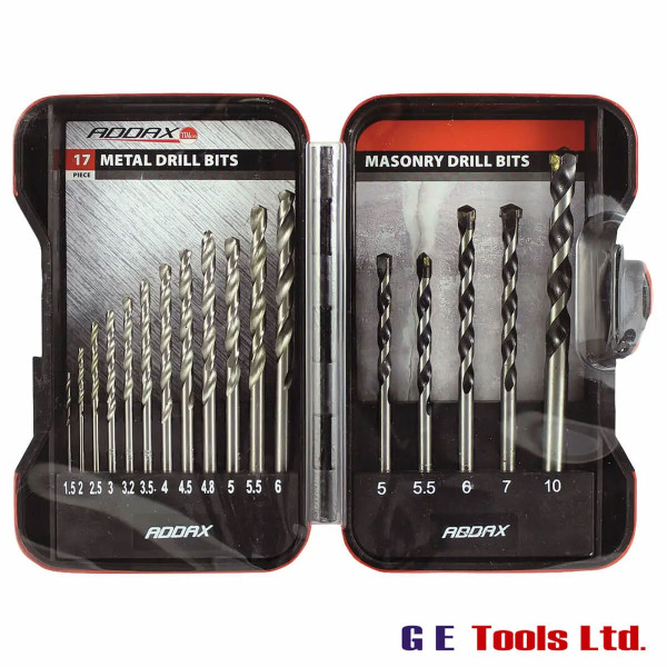 Timco Addax HSS Metal & Masonry 1.5-10mm Drill Bit Set