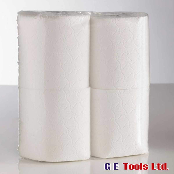 200 Sheet Two-Ply Toilet Roll Clear Pack – Case of 36