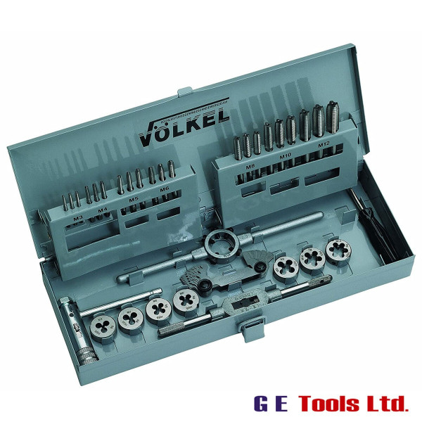 Völkel 49581 M3–M12 HSS Tap & Die Set