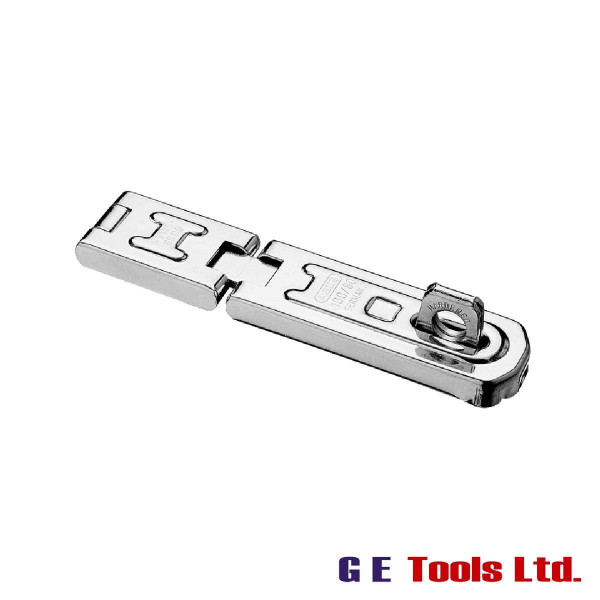Abus 100/100 DG Hinged Hasp & Staple Carded 100mm Abus 100/100 DG Hinged Hasp & Staple Carded 100mm
