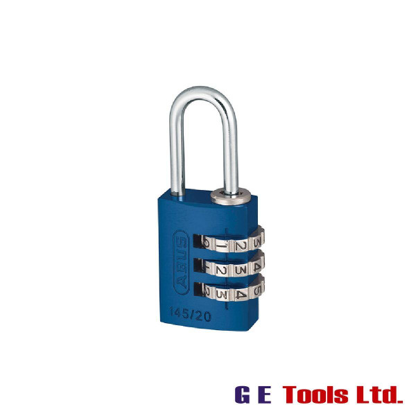 Abus 145/20 20mm Aluminium Combination Padlock Blue 46568
