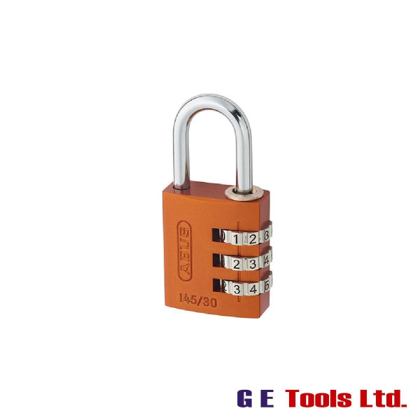 Abus 145/30 30mm Aluminium Combination Padlock Orange 46579