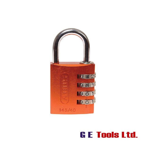 Abus 145/40 40mm Aluminium Combination Padlock Orange 49527