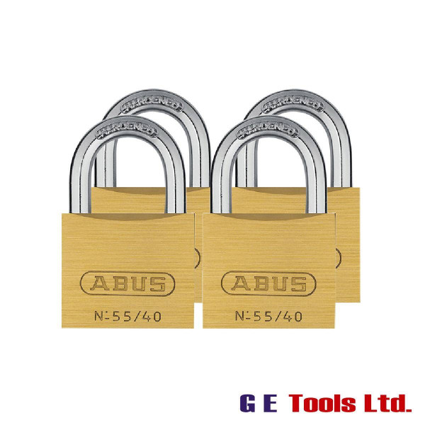 Abus 55/40mm Brass Padlock Quad Pack