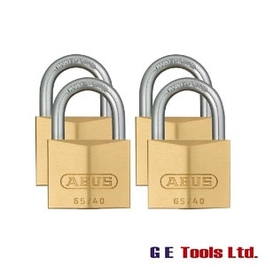 Abus 65/40mm Brass Padlock Quad Pack