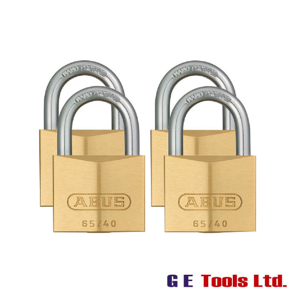 Abus 65/40mm Brass Padlock Quad Pack