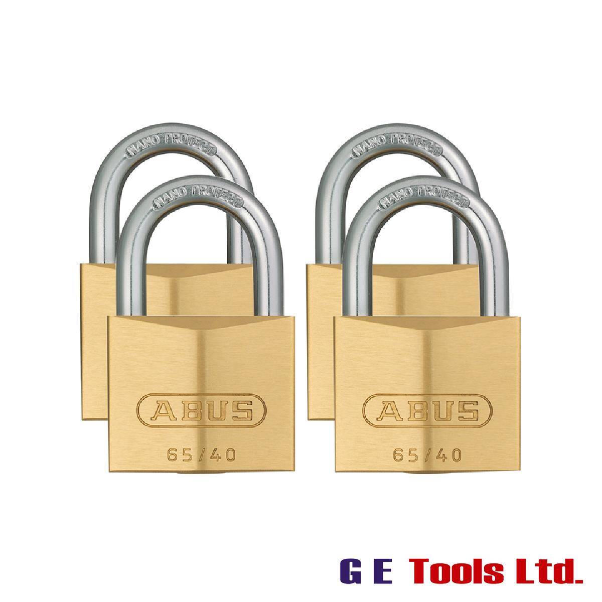 Abus 65/40mm Brass Padlock Quad Pack Abus 65/40mm Brass Padlock Quad Pack