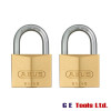 Abus 65/40mm Brass Padlock Twin Carded