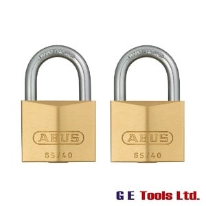Abus 65/40mm Brass Padlock Twin Carded