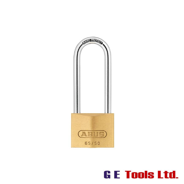 Abus 65/50mm Brass Padlock 80mm Long Shackle Abus 65/50mm Brass Padlock 80mm Long Shackle