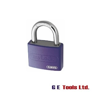 Abus T65AL/40mm My Lock Aluminium Padlock Violet Keyed Alike 6401