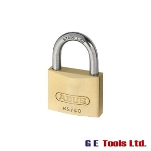 Abus 65IB/40mm Brass Padlock Stainless Steel Shackle Twin Pack