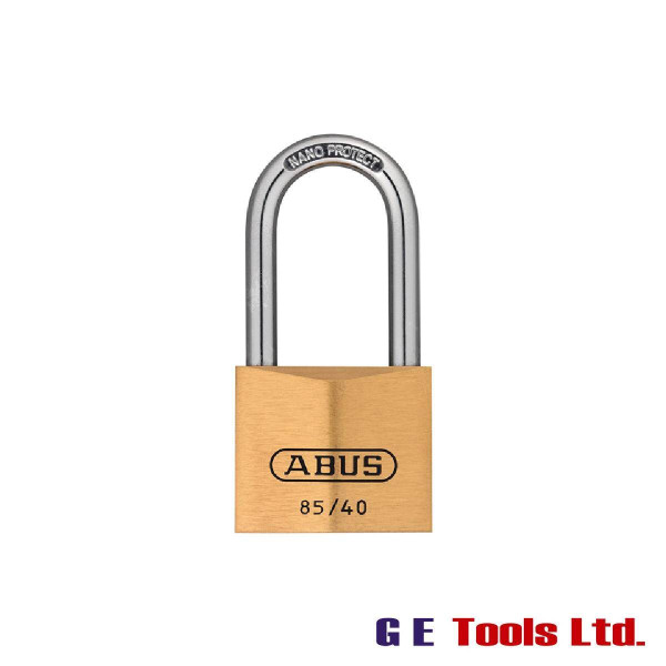 Abus 85/40mm Brass Padlock 40mm Long Shackle