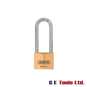 Abus 85/40mm Brass Padlock 63mm Long Shackle Carded