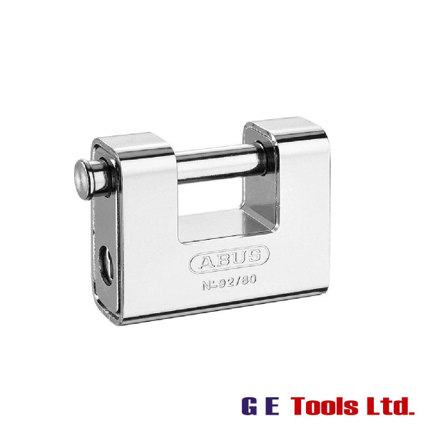 Abus 92/80mm Monoblock Brass Body Shutter Padlock Carded