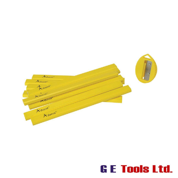 Advent Carpenter’s Pencils (Tub of 10 + Sharpener)
