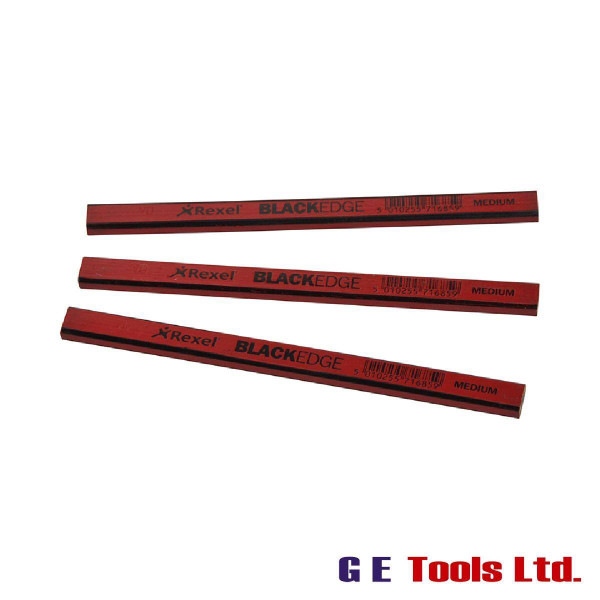 Blackedge Carpenter’s Pencils – Red / Medium (Card 12)