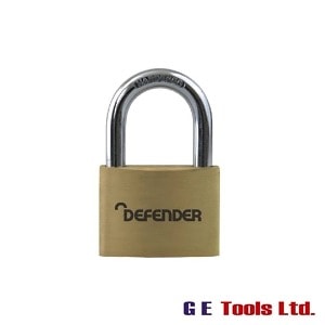 Defender Brass Padlock 50mm Keyed Alike