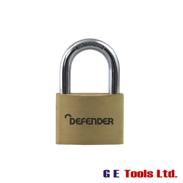 Defender Brass Padlock 50mm Keyed Alike