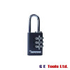 Defender Black Die-Cast Combination Padlock 20mm