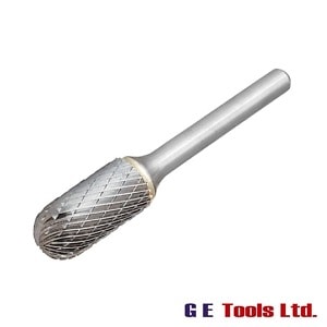 Dormer Solid Carbide Rotary Bright Burr Ball Nosed Cylinder 12.7 x 6mm