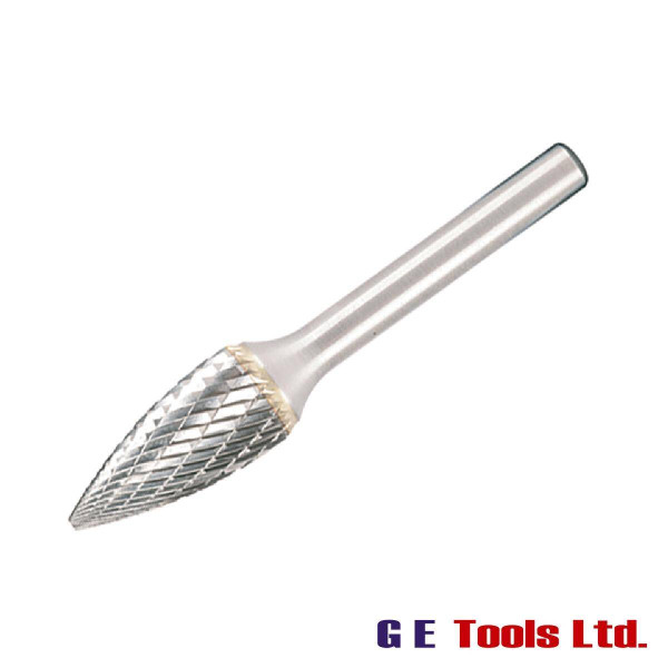 Dormer Solid Carbide Rotary Burr Bright Pointed Tree 6.3 x 3mm