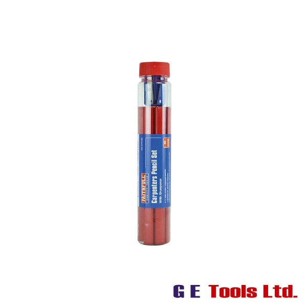 Faithfull Tools Carpenter’s Pencils Tube & Sharpener