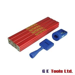 Faithfull Tools Carpenter’s Pencil Kit Red / Medium (Pack 12)
