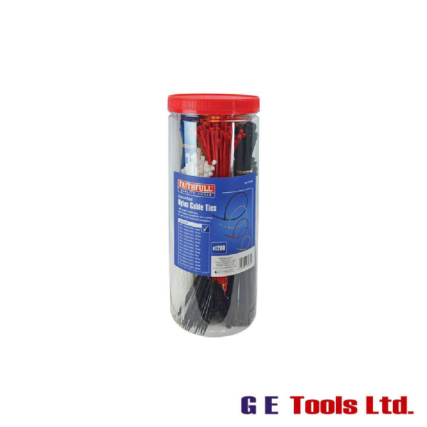 Faithfull Tools Cable Ties (Barrel Pack 1200)