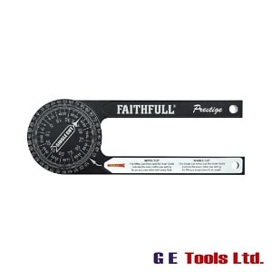 Faithfull Tools Prestige Mitre Saw Protractor Black Aluminium Faithfull Tools Prestige Mitre Saw Protractor Black Aluminium