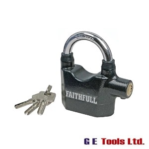Faithfull Tools Padlock with Security Alarm 70mm