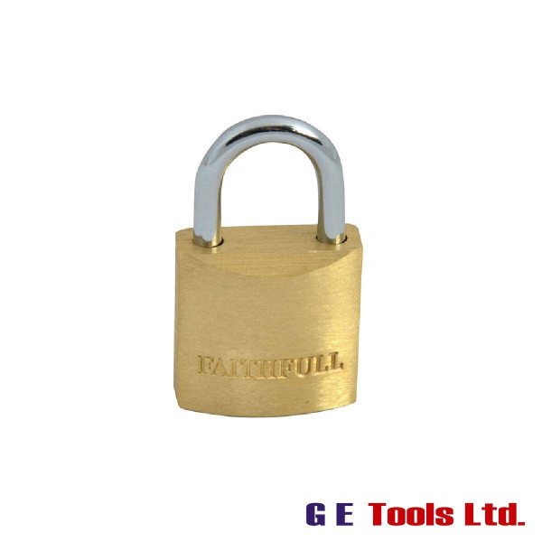 Faithfull Tools Brass Padlock 20mm 3 Keys