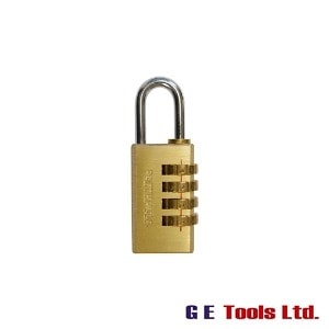 Faithfull Tools Brass Combination Padlock 20mm