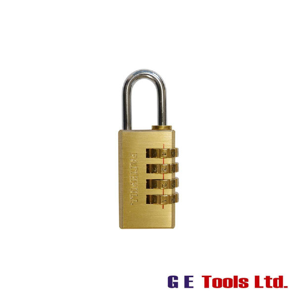 Faithfull Tools Brass Combination Padlock 20mm