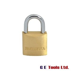 Faithfull Tools Brass Padlock 25mm 3 Keys
