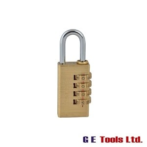 Faithfull Tools Brass Combination Padlock 28mm