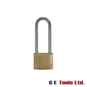 Faithfull Tools Brass Padlock 40mm Long Shackle 3 Keys