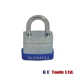 Faithfull Tools Laminated Steel Padlock 30mm 3 Keys